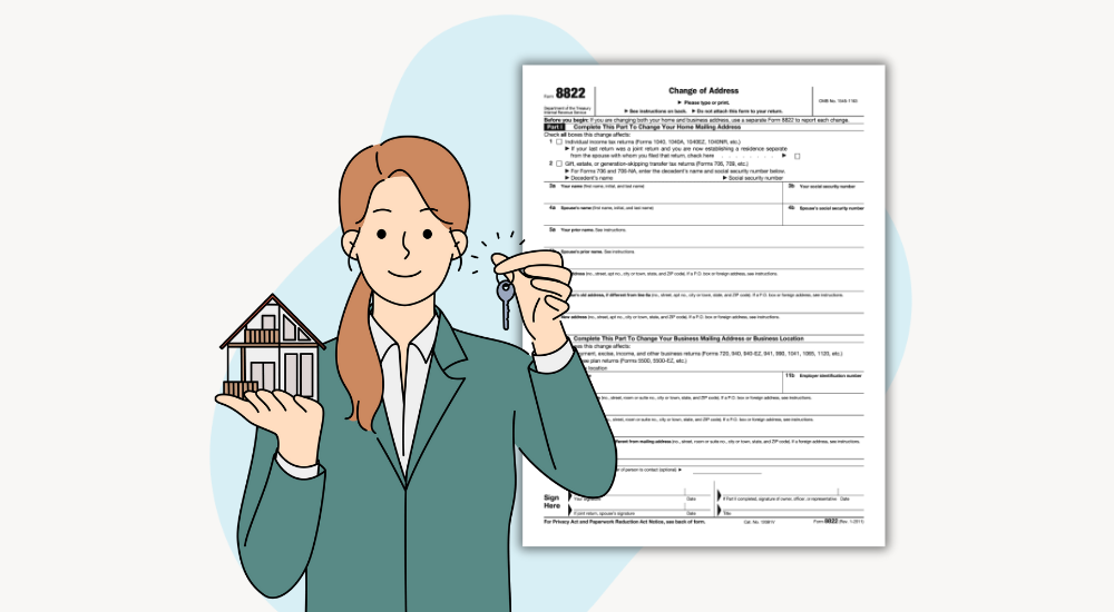 IRS Form 8822: Change of Address | 8822 Tax Form Printable in PDF ...